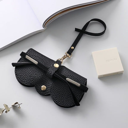 3pcs Portable Glasses Storage Bag Jewelry Clip Pouch(Black)-garmade.com