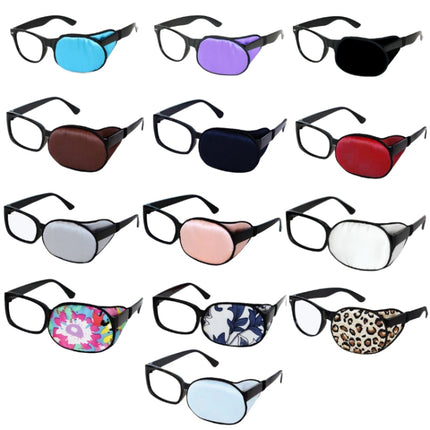 Children Silk Blackout Monocular Strabismus Training Corrective Eye Mask, Color: Light Gray-garmade.com