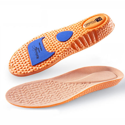 Boost Sports Insole Increased Shock Absorption Deodorant Super Soft Bottom Insole Gold 2.5cm(39-40)-garmade.com