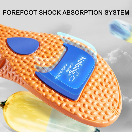 Boost Sports Insole Increased Shock Absorption Deodorant Super Soft Bottom Insole Gold 3.5cm(37-38)-garmade.com