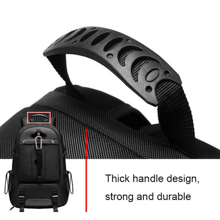 Large-capacity Expandable Shoe Compartment Backpack Camping Travel Bag with USB Port, Size: 80L(Full-camouflage)-garmade.com