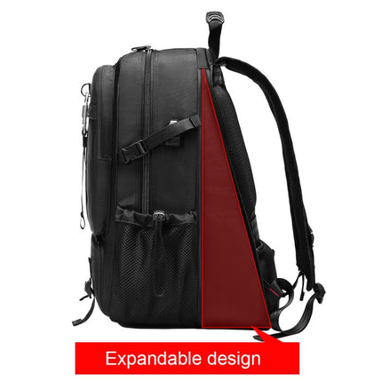 Large-capacity Expandable Shoe Compartment Backpack Camping Travel Bag with USB Port, Size: 80L(Campaign)-garmade.com