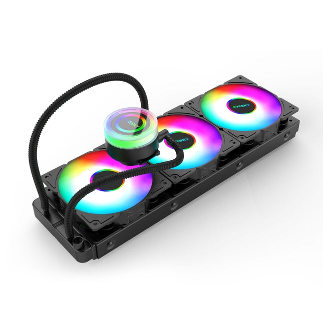EVESKY Water Cooler Cpu Fan RGB Fan Liquid Heatsink Integrated Radiator, Spec: 360mm-garmade.com