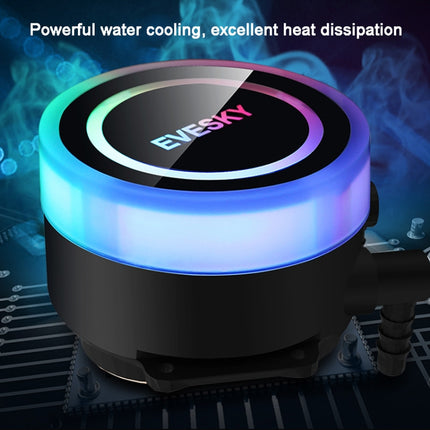 EVESKY Water Cooler Cpu Fan RGB Fan Liquid Heatsink Integrated Radiator, Spec: 360mm-garmade.com