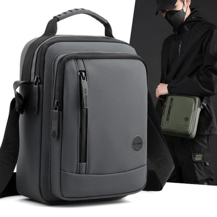 WEPOWER Men Shoulder Casual Holding Messenger Bags, Style: Large Black-garmade.com