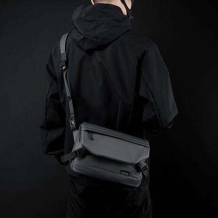 WEPOWER Simple Men Casual Holding Messenger Bags(Grey)-garmade.com