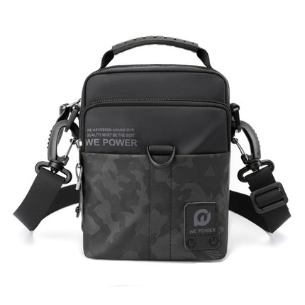 WEPOWER Men Light Sports Shoulder Small Bags(Black)-garmade.com
