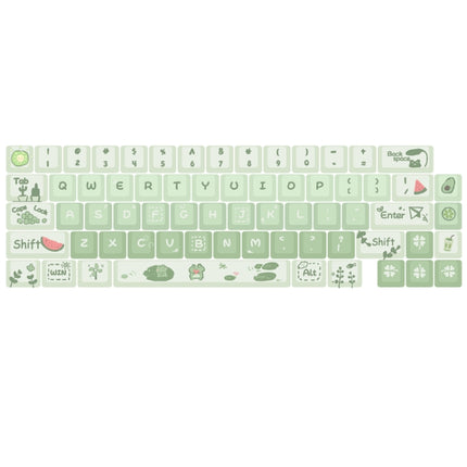 68 Keys 5-sided Heat Rise PBT Personalized Keycaps(Green)-garmade.com