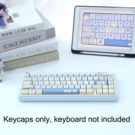 68 Keys 5-sided Heat Rise PBT Personalized Keycaps(Green)-garmade.com
