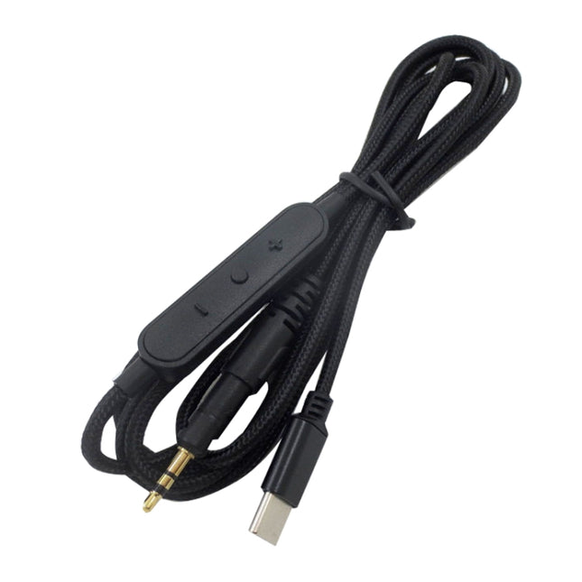 For M40X / ATH-M50X / M60X / M70X TYPE-C/USB-C Audio Headphone Cable, Style:, Color: Wire Control Version-garmade.com