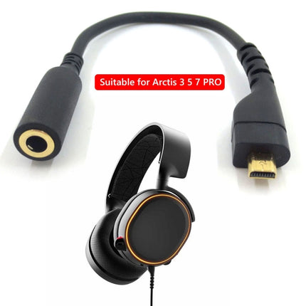 For SteelSeries Arctis 3 5 7 Pro Headphone Sound Card Adapter Cable Audio Cable(A Style)-garmade.com