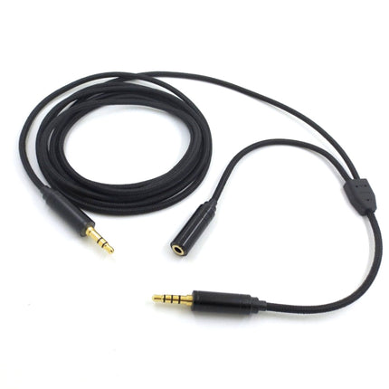 3.5mm Voice Party Live Recording Audio Cable Mobile Game Projection Computer Chat Link Cable(Black)-garmade.com