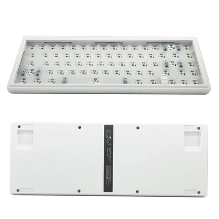 Hot Swap Shaft Wired RGB Back Light Customized Mechanical Keyboard Kit(White)-garmade.com