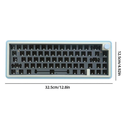 Bluetooth Wireless 3-mode RGB Backlit Gaming Mechanical Keyboard Aluminum Alloy Kit(Pink)-garmade.com