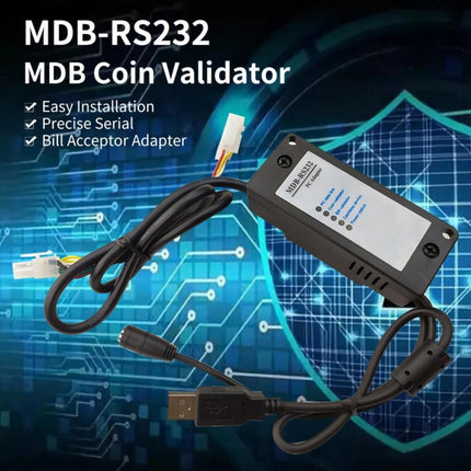 MDB-RS232 2020 USB Version MDB Coin Validator Data To PC RS232 For Vending Machine-garmade.com
