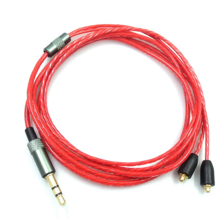 1.2m For Shure MMCX / SE215 / SE535 / SE846 / UE900 Volume Adjustment Headphone Cable(Red)-garmade.com