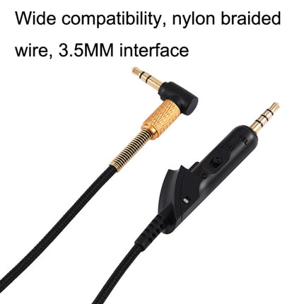 1.2m For Boss QC15 Headphone Audio Cable Braided Replacement Cable-garmade.com