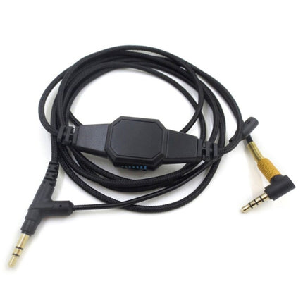 2m For Boom Microphone V-MODA Computer Gaming Headphone Cable(Gold Plug)-garmade.com