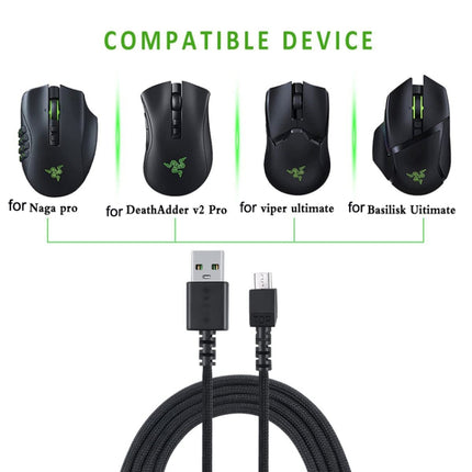 For Razer / Naga Viper Pro / Viper V2 Professional Wireless Mouse Charging Cable(Pink)-garmade.com