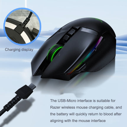 For Razer / Naga Viper Pro / Viper V2 Professional Wireless Mouse Charging Cable(White)-garmade.com