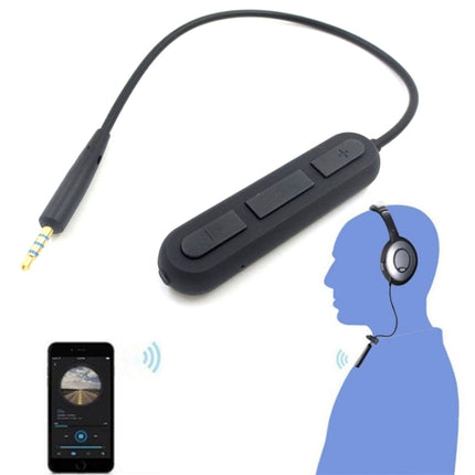 For BOSE QC25 / OE2 / QC35 / AKG / Y50 / Y40 Headphones Bluetooth Cable(Black)-garmade.com