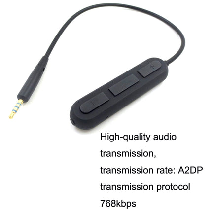 For BOSE QC25 / OE2 / QC35 / AKG / Y50 / Y40 Headphones Bluetooth Cable(Black)-garmade.com