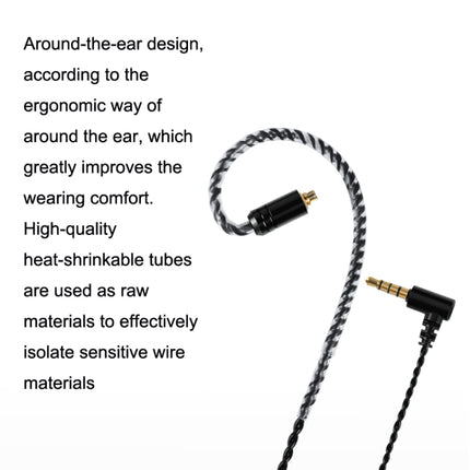 For 0.78mm 2pin Headphone Cable With Microphone Upgrade Cable-garmade.com