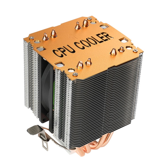 EVESKY 500 Desktop Computer 4 Copper Tube Mute CPU Cooling Fan, Color: Single Fan Without Light-garmade.com