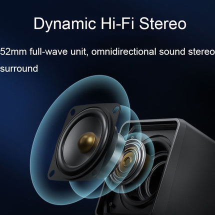 Havit A20 Plus Colorful Ambient Light Wired Computer Audio Stereo Surround Sound Speaker, Style: Black-garmade.com