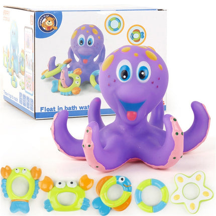 Octopus Throwing Circle Small Octopus Children Bathing Water Toy-garmade.com