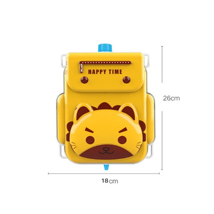 Childrens Backpack Water Toy Animal Cartoon Backpack Pull Air Pressure Jet Toy(Little Lion)-garmade.com