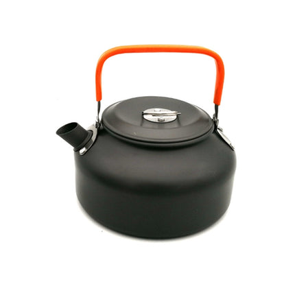 Outdoor Supplies Camping Portable Teapot Set Pot Set(Orange Handle)-garmade.com