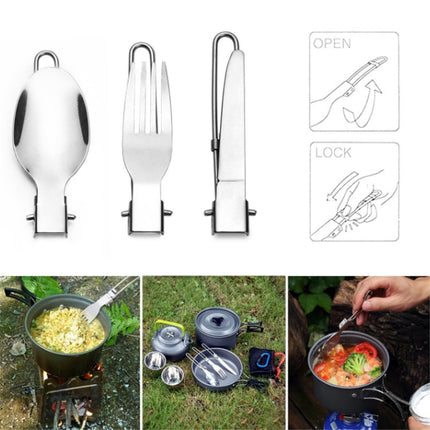 Outdoor Supplies Camping Portable Teapot Set Pot Set(Black Handle)-garmade.com