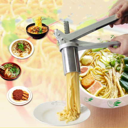 Household Stainless Steel Pasta Machine Small Manual Pasta Machine Multi-function Noodle Machine, Style:Noodle Machine + 7 PCS Mould-garmade.com