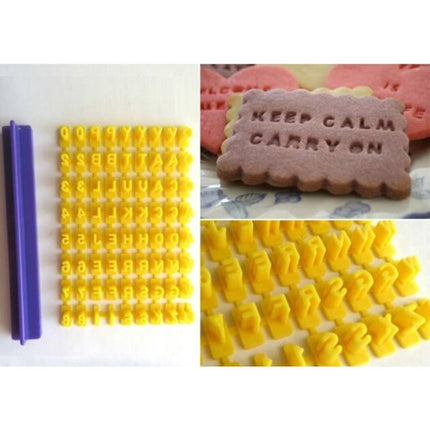 2 PCS English Alphanumeric Symbol Seal Cookie Mold Movable Type Cake Mold Set-garmade.com