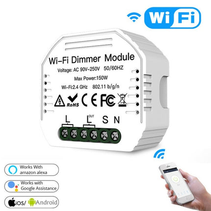 Concealed Wifi Smart Switch Dimmer Switch And Traditional Switch Dual Control Smart Switch-garmade.com