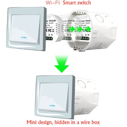 Concealed Wifi Smart Switch Dimmer Switch And Traditional Switch Dual Control Smart Switch-garmade.com
