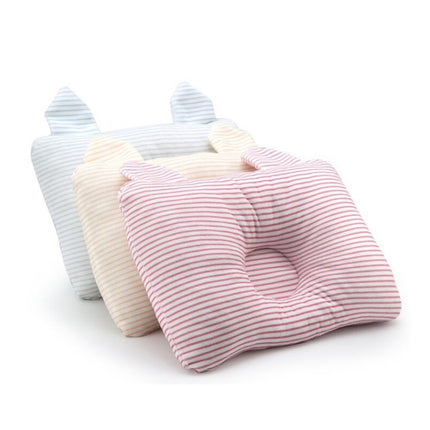 Baby Shaping Pillow Prevent Flat Head Infants Bedding Pillows for Baby Newborn Boy Girl(Pink)-garmade.com