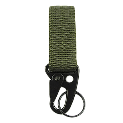 10PCS Outdoor Camping Carabiner Backpack Hooks Olecranon Molle Hook Survival Gear EDC Nylon Keychain Clasp(Army Green)-garmade.com