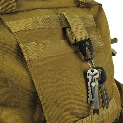 10PCS Outdoor Camping Carabiner Backpack Hooks Olecranon Molle Hook Survival Gear EDC Nylon Keychain Clasp(Army Green)-garmade.com