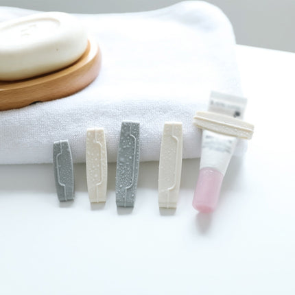 10 Sets Multifunctional Lazy Manual Toothpaste Squeezer Cosmetic Cleanser Squeezer(Grey)-garmade.com