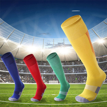 One Pair Adult Anti-skid Over Knee Thick Sweat-absorbent High Knee Socks(Yellow)-garmade.com