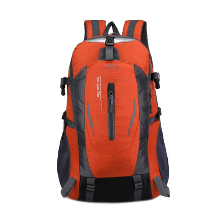 Large-capacity Travel Mountaineering Bag Men and Women Outdoor Sports Leisure Nylon Waterproof Backpack(Orange)-garmade.com