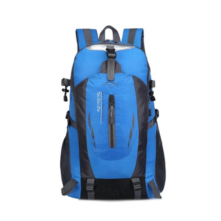 Large-capacity Travel Mountaineering Bag Men and Women Outdoor Sports Leisure Nylon Waterproof Backpack(Blue)-garmade.com
