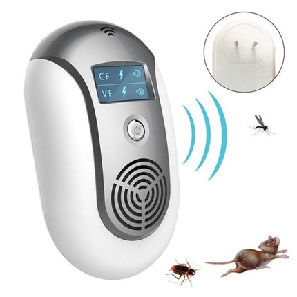 Electronic Pest Control Ultrasonic Pest Repeller(Grey)-garmade.com