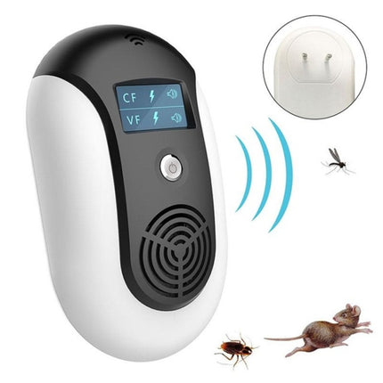 Electronic Pest Control Ultrasonic Pest Repeller(Black)-garmade.com
