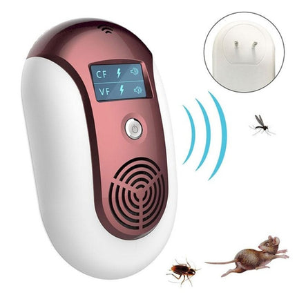 Electronic Pest Control Ultrasonic Pest Repeller(Red)-garmade.com