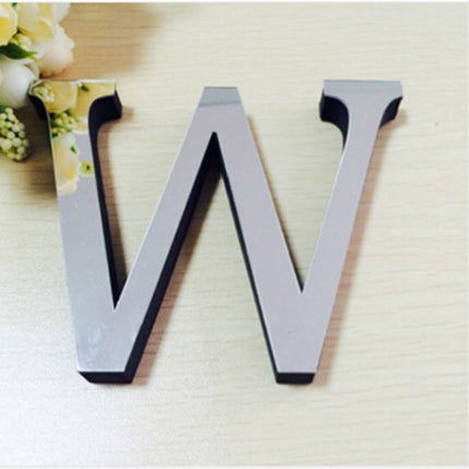 2 PCS Home Decoration Creative Personality English Letters Acrylic Mirror 3D DIY Wall Stickers(W)-garmade.com