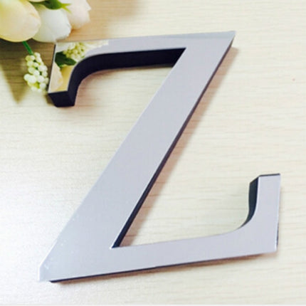 2 PCS Home Decoration Creative Personality English Letters Acrylic Mirror 3D DIY Wall Stickers(Z)-garmade.com