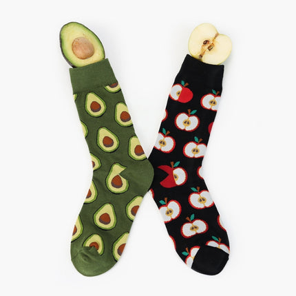 5 Pairs Fruit Food Socks Short Funny Cotton Socks(Omelette)-garmade.com